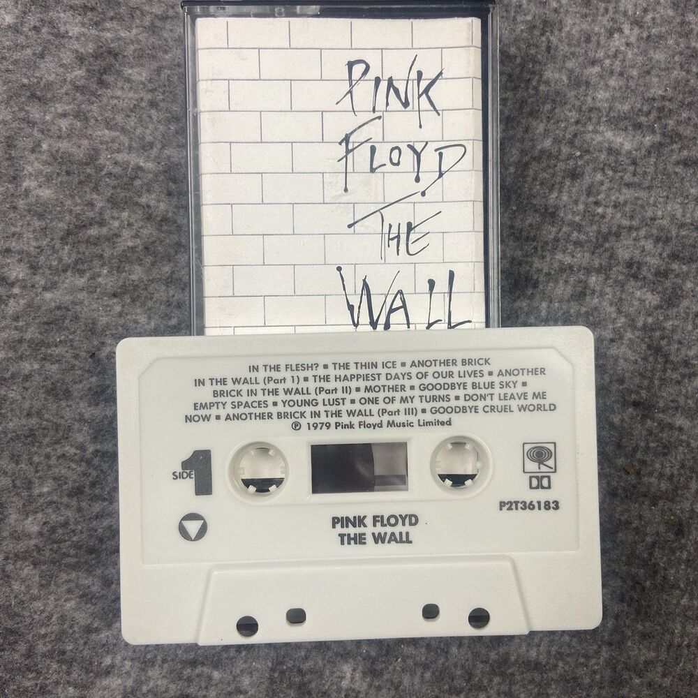 Pink Floyd The Wall Cassette Tape P2T36183 1979 Classic Rock